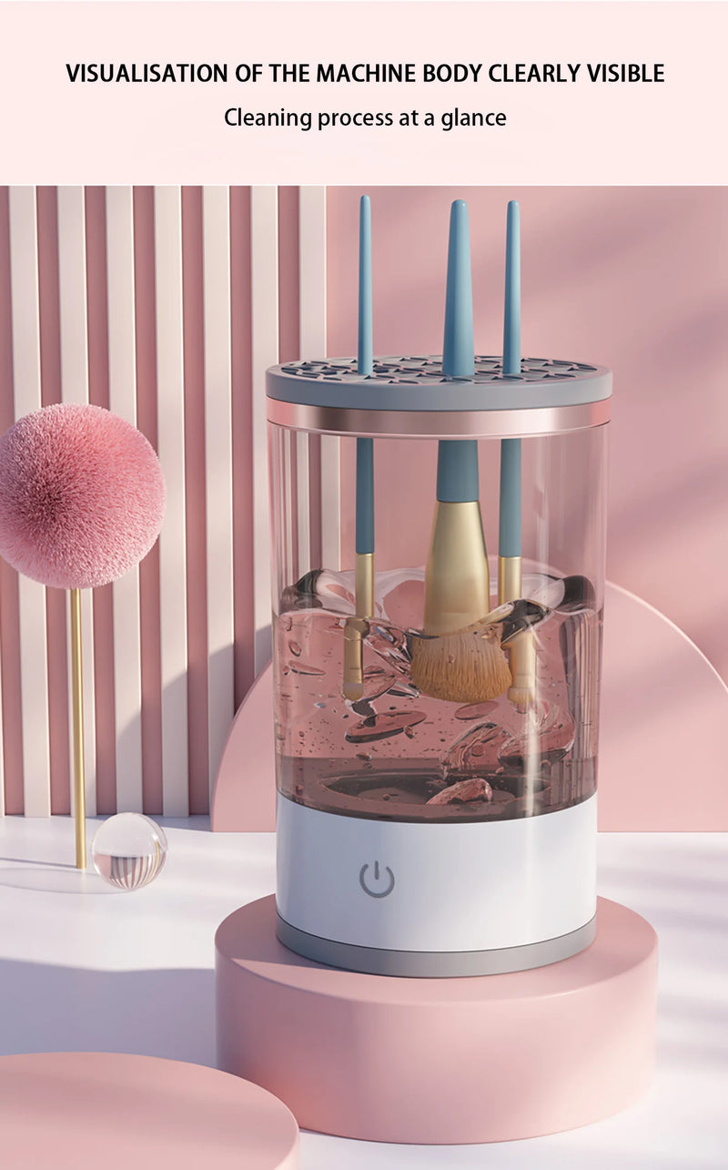 QuickClean Electric Makeup Brush Washer